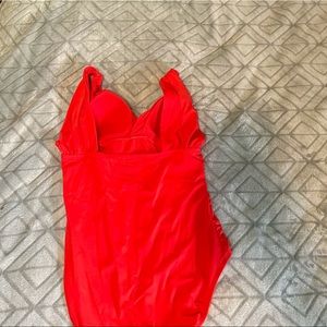 Red one piece swimsuit size XL